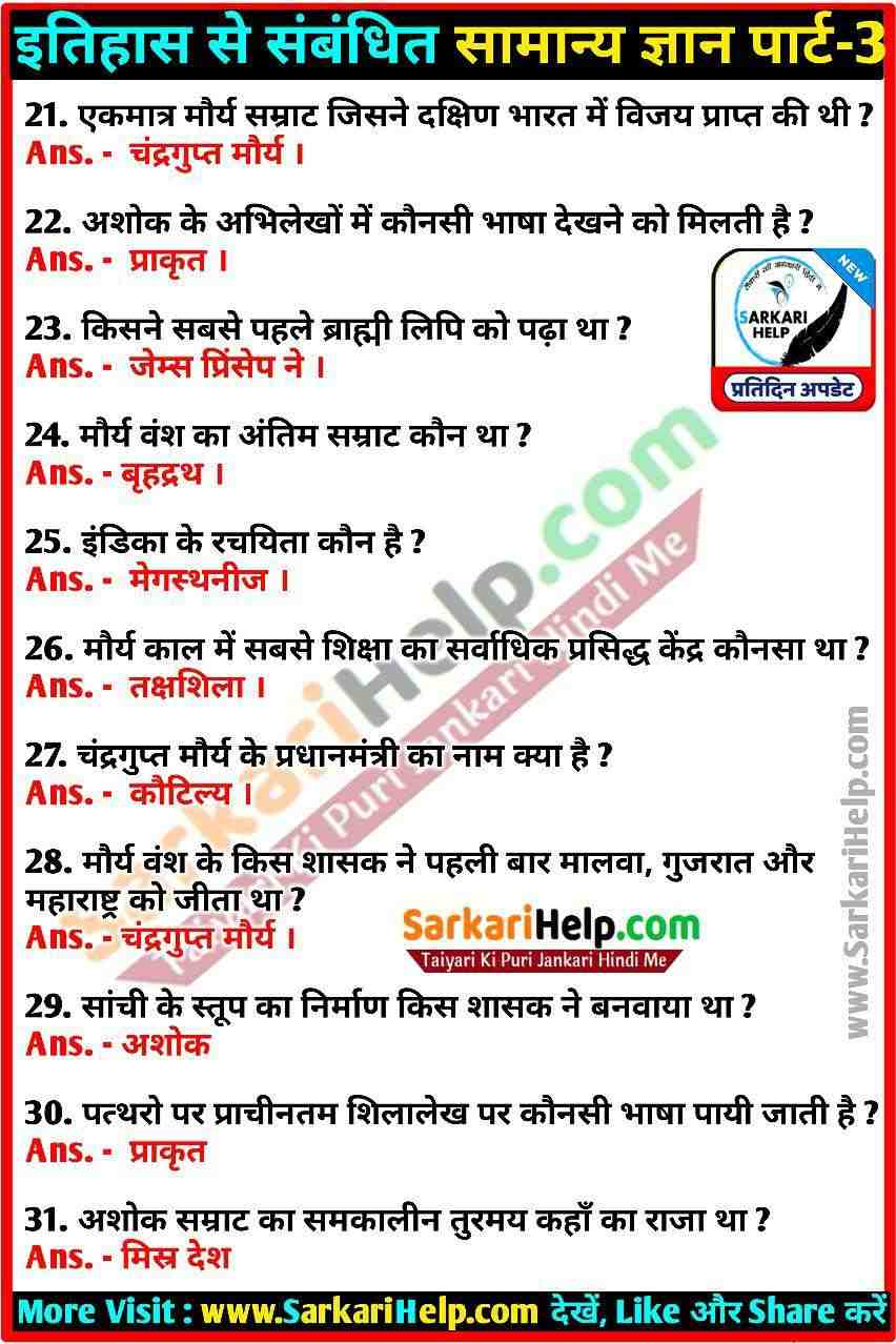 gk in hindi questions part 3