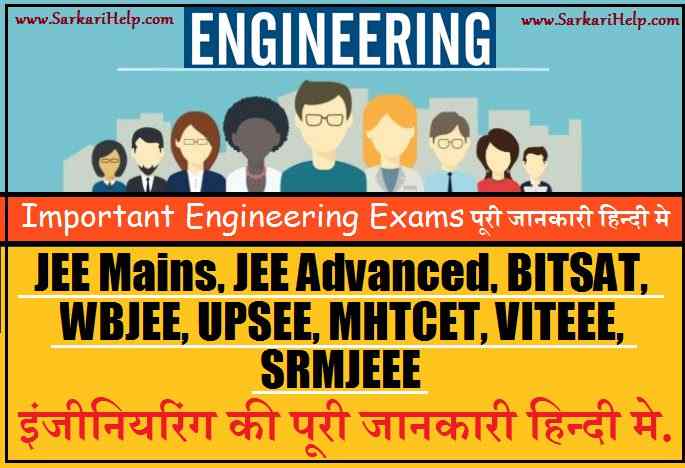 engineering exams ki puri jankari hindi me