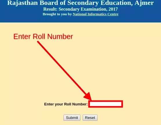 rajasthan board Supplementary Result