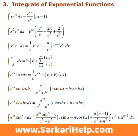 integrate exponential ex2