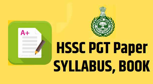 HSSC PGT BOOK PAPER SYLLABUS