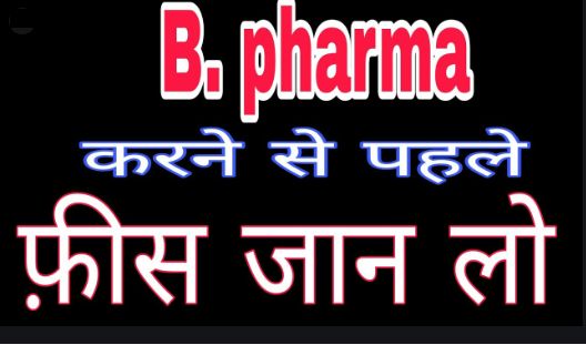 B Pharma fees