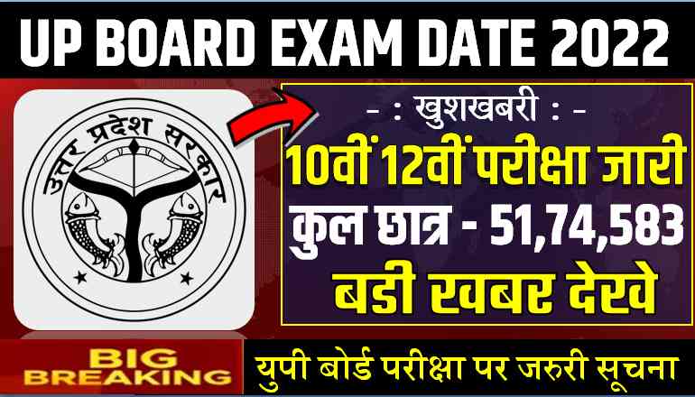 up board exam date 2022