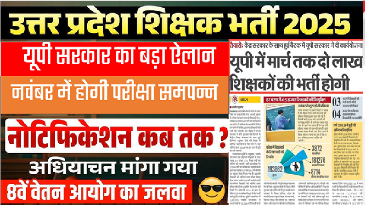 UP Teacher Bharti 2025