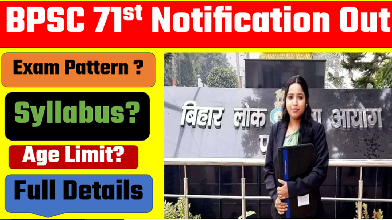 BPSC 71st Combined Preliminary Exam 2025
